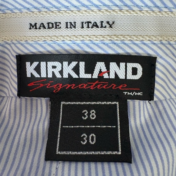 NWT Kirkland, size 38x30, men’s 100% Wool, Made in Italy black dress pants - Picture 7 of 8